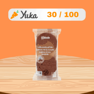 Galettes de Riz Complet avec Chocolat au Lait (100g)